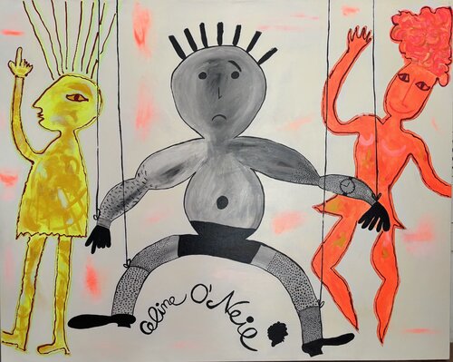 Who pulls the strings ? van Celine O´Neil, Schilderij te koop op Singulart