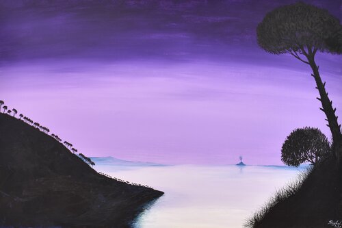 Serene twilight di Haykal Khalil, Pittura in vendita su Singulart