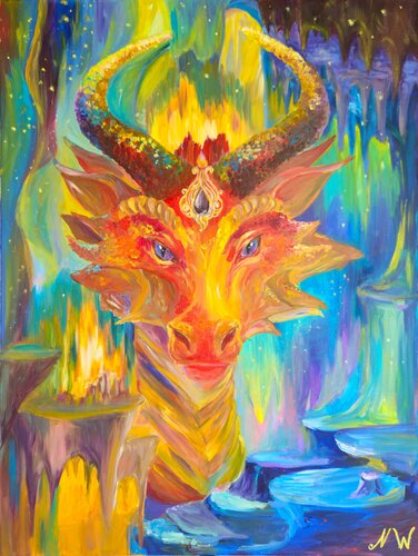 Fire Dragon von Natalia Wilkinson, Malerei kaufen auf Singulart