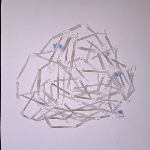 Articulations von yves minssart, Zeichnungen kaufen auf Singulart
