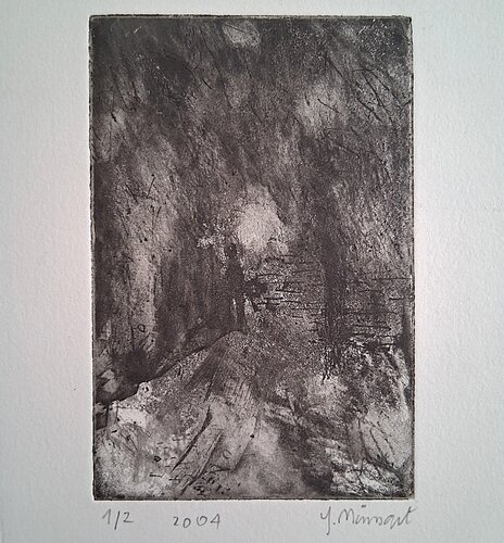 Traversée nocturne by yves minssart, Print for Sale on Singulart