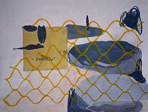 Filet jaune von yves minssart, Malerei kaufen auf Singulart