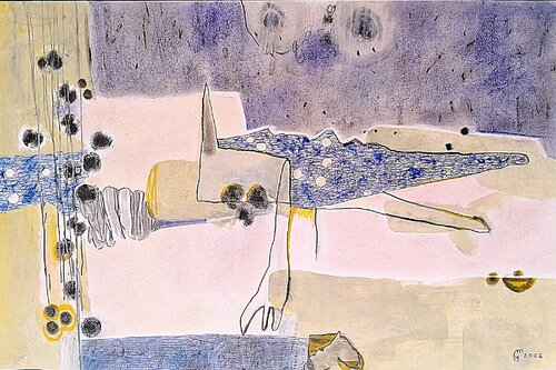 Paysage crocodile by yves minssart, Work on Paper for Sale on Singulart