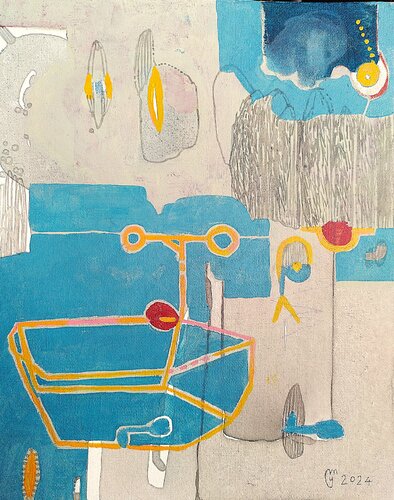 Dispositif spatial von yves minssart, Malerei kaufen auf Singulart