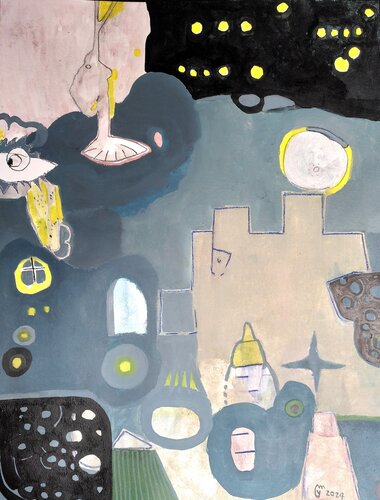 Scène nocturne by yves minssart, Work on Paper for Sale on Singulart