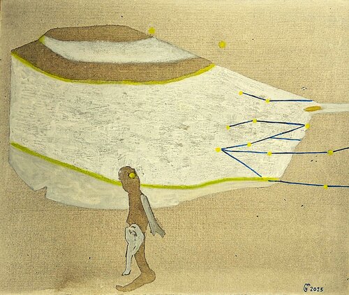 Masse blanche von yves minssart, Malerei kaufen auf Singulart