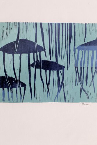 Méduses by yves minssart, Work on Paper for Sale on Singulart