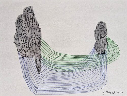 Roches imaginaires de yves minssart, Dibujo a la venta en Singulart