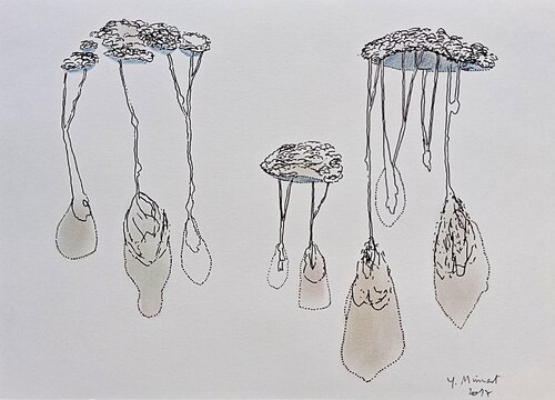 Espace subaquatique di yves minssart, Disegno in vendita su Singulart