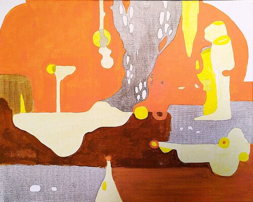 Sous la voûte di yves minssart, Pittura in vendita su Singulart