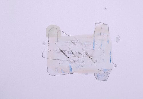 Espace tendu van yves minssart, Werk op papier te koop op Singulart