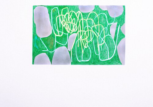 Entropie verte van yves minssart, Werk op papier te koop op Singulart