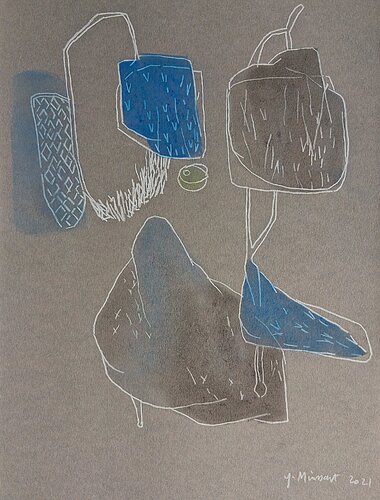 équilibre by yves minssart, Drawing for Sale on Singulart