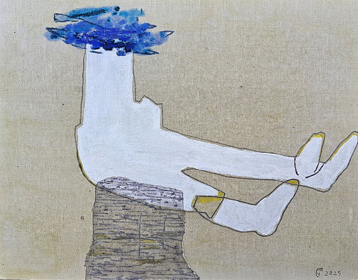 Personnage blanc yves minssart