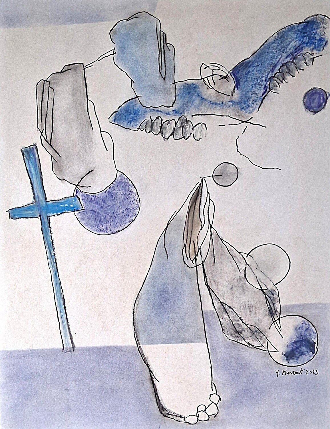 la croix bleue yves minssart