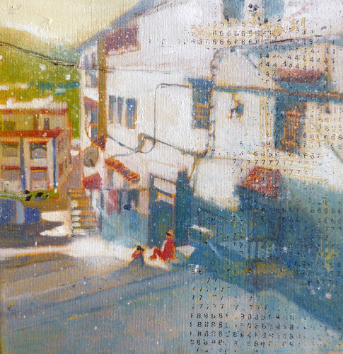 MONDI LONTANISSIMI n°4 di Diego Scursatone, Pittura in vendita su Singulart