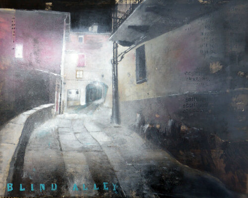 LIGHT POLLUTION n°11 (BLIND ALLEY) di Diego Scursatone, Pittura in vendita su Singulart
