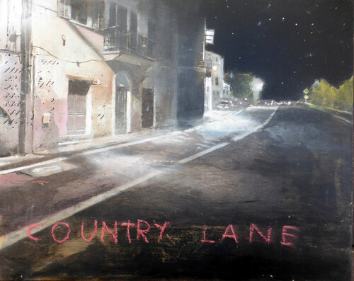 LIGHT POLLUTION n°23 (COUNTRY LANE) by Diego Scursatone, Painting for Sale on Singulart