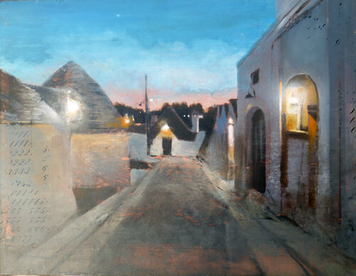 LIGHT POLLUTION n°24 (ALBEROBELLO) by Diego Scursatone, Painting for Sale on Singulart