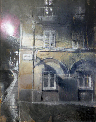 LIGHT POLLUTION n°26 (NUOVA VIA DEI POETI) di Diego Scursatone, Pittura in vendita su Singulart