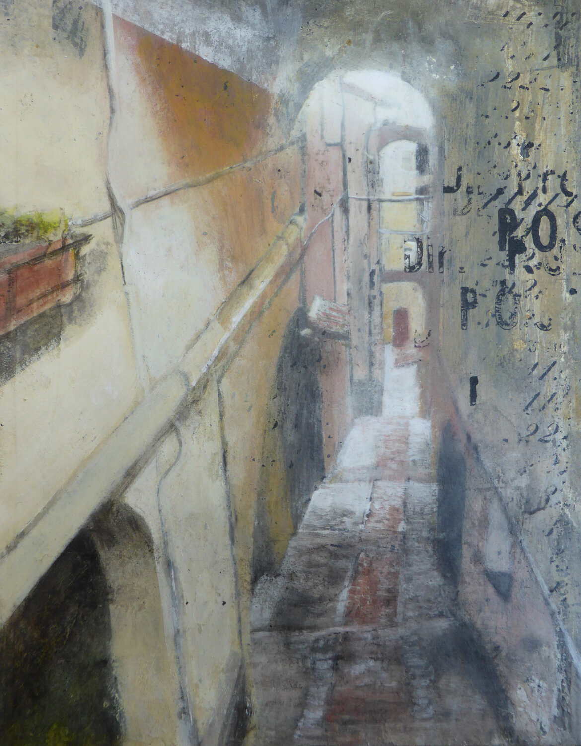 CRASI URBANA n°13 (SANREMO) Diego Scursatone Originalgemälde zu verkaufen