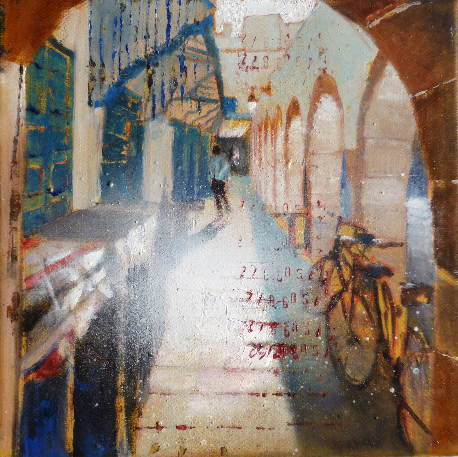 MONDI LONTANISSIMI n°2 Diego Scursatone Original painting for sale