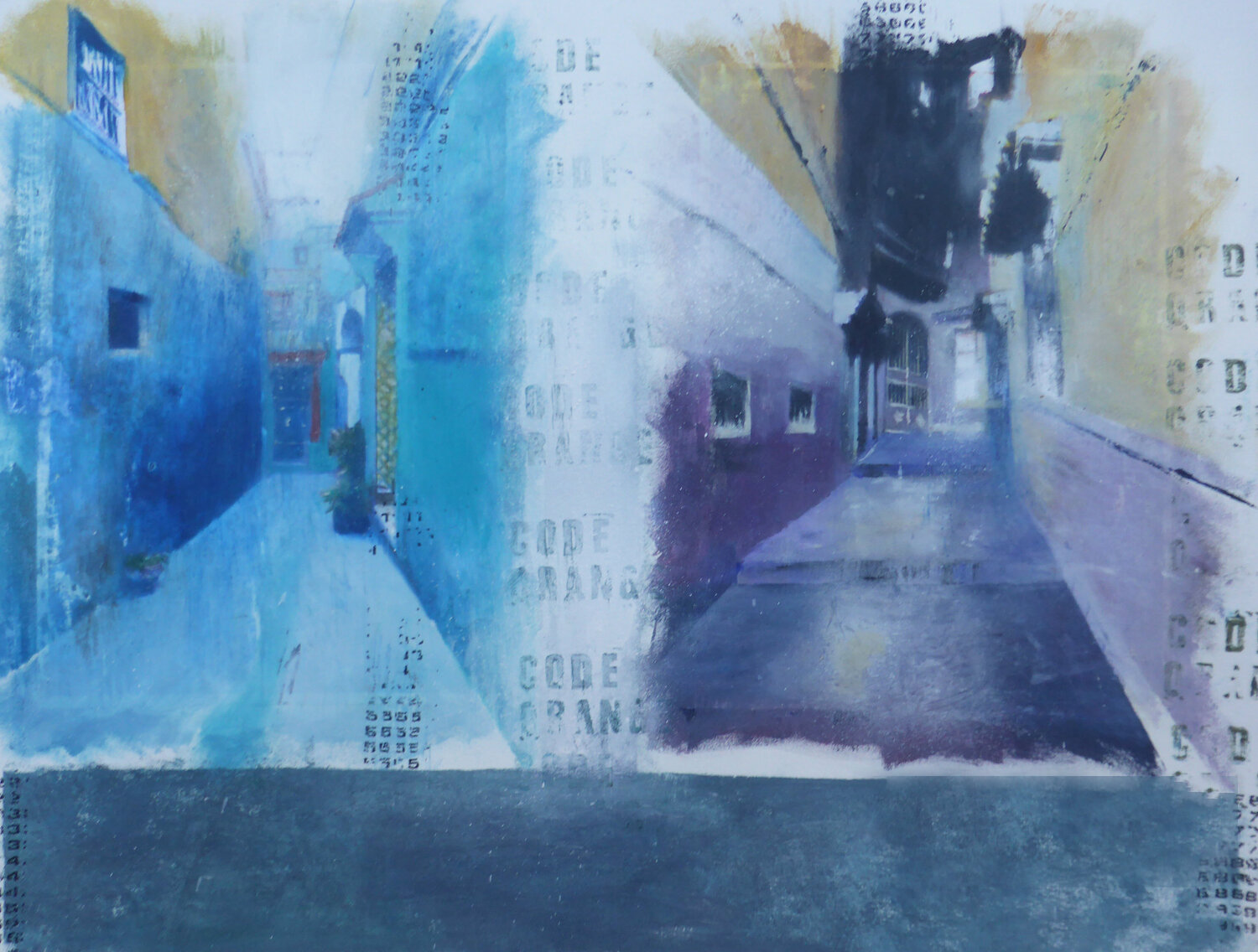 VIOLET VORTEX Diego Scursatone Original painting for sale