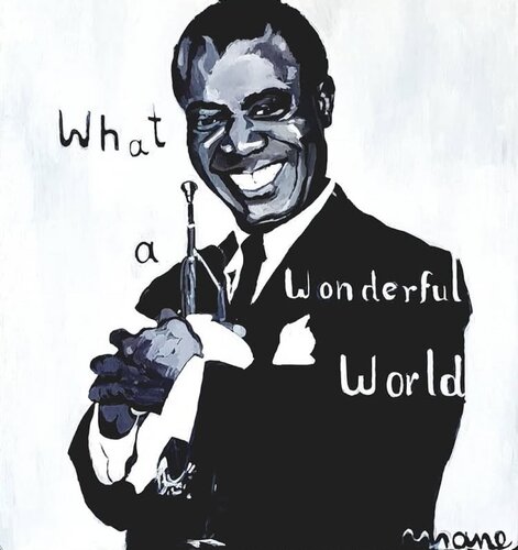 Louis Amstrong by Manejudith Sitruk, Painting for Sale on Singulart