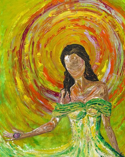 Goddess of Spring di Fie Freja Sandkamm, Pittura in vendita su Singulart