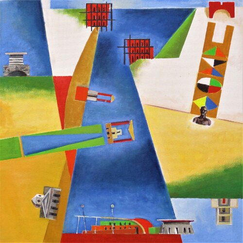 STUDIO URBANO 28/20 by Sergio Franzosi, Painting for Sale on Singulart