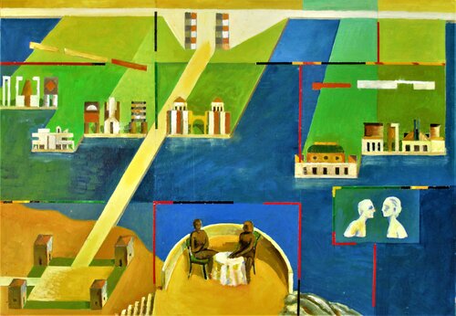 TERRAZZA SUL LAGO par Sergio Franzosi, Peinture en vente sur Singulart