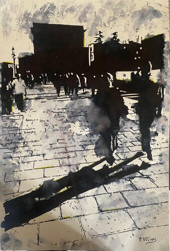 IN PERIFERIA par Paolo Uttieri, Peinture en vente sur Singulart