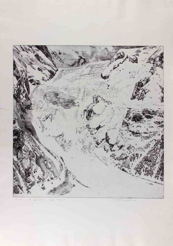 The Brenva glacier by Federica Galli, 版画 for Sale on Singulart