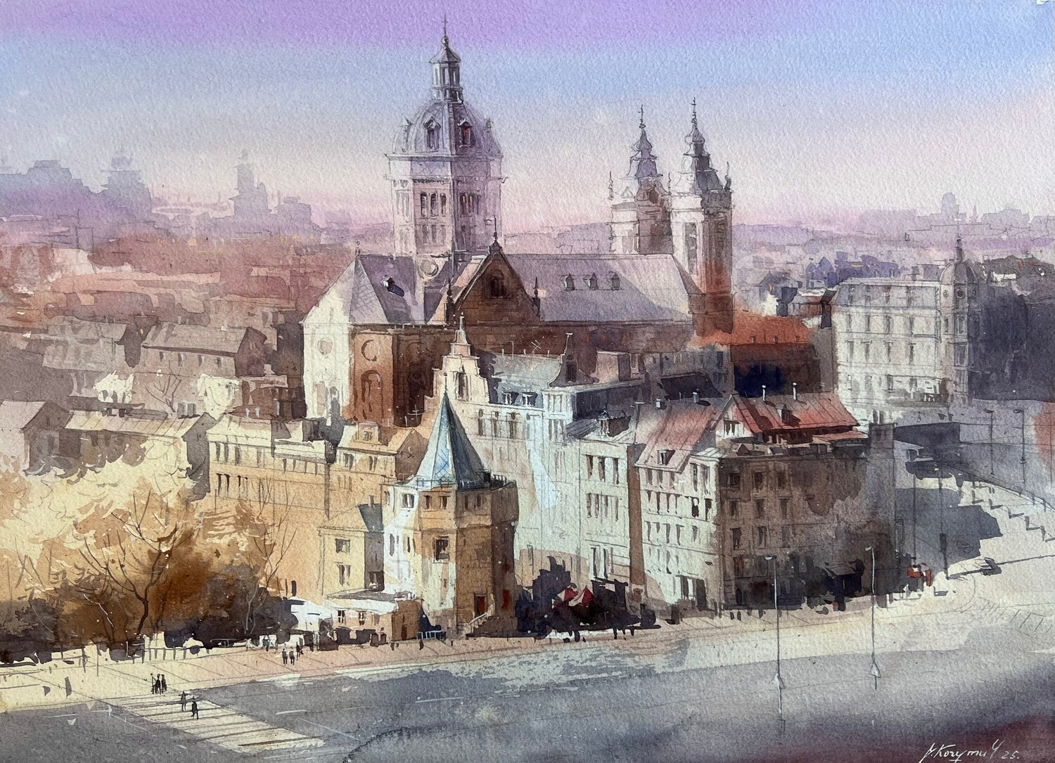"Amsterdam" Vasyl Kohutych Dipinto originale in vendita