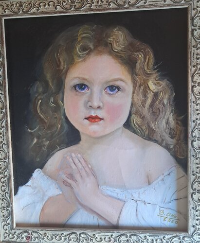 nach"THE LITTLE GIRL"     WILLIAM - ADOLPHE   BOUGUEREAU by Brigitte Otto, Painting for Sale on Singulart
