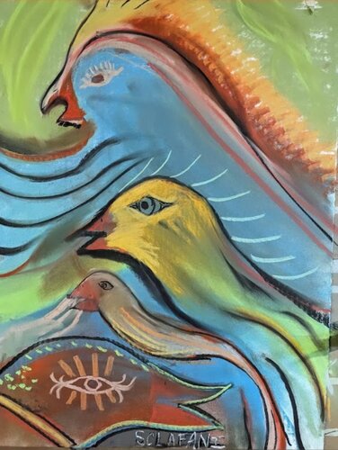Birds of a Feather by Alyssa Sclafani, 소묘 for Sale on Singulart