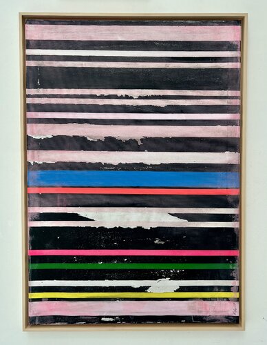 Vintage Stripes on Canvas by Sandra Richter, 油畫 for Sale on Singulart