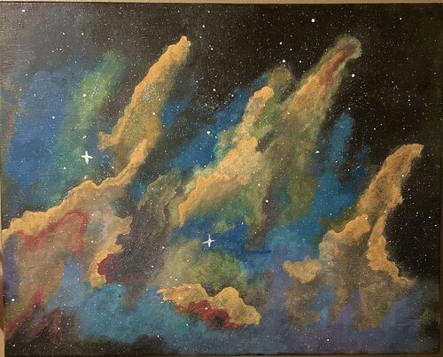 Inside the Eagle nebula von Cayla Boatwright, Malerei kaufen auf Singulart