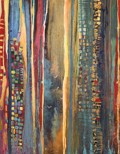 Layers of Becoming par Zeina Alami, Peinture en vente sur Singulart
