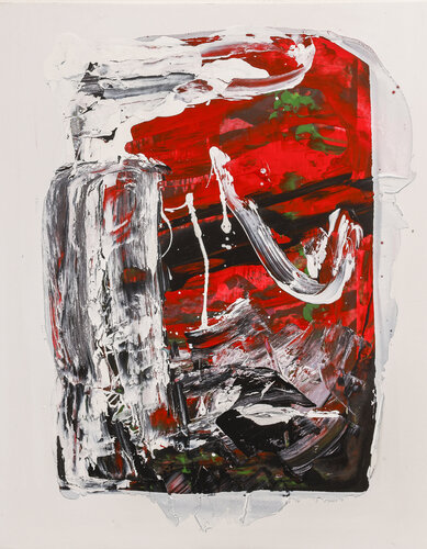 Red shelter par Alisa Teletovic, Œuvre sur papier en vente sur Singulart