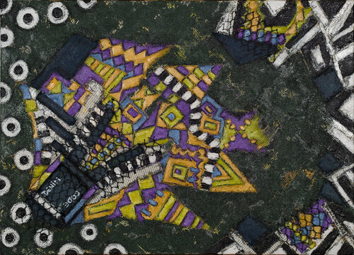 Abstract Vibrations di Daiana Bruj, Pittura in vendita su Singulart