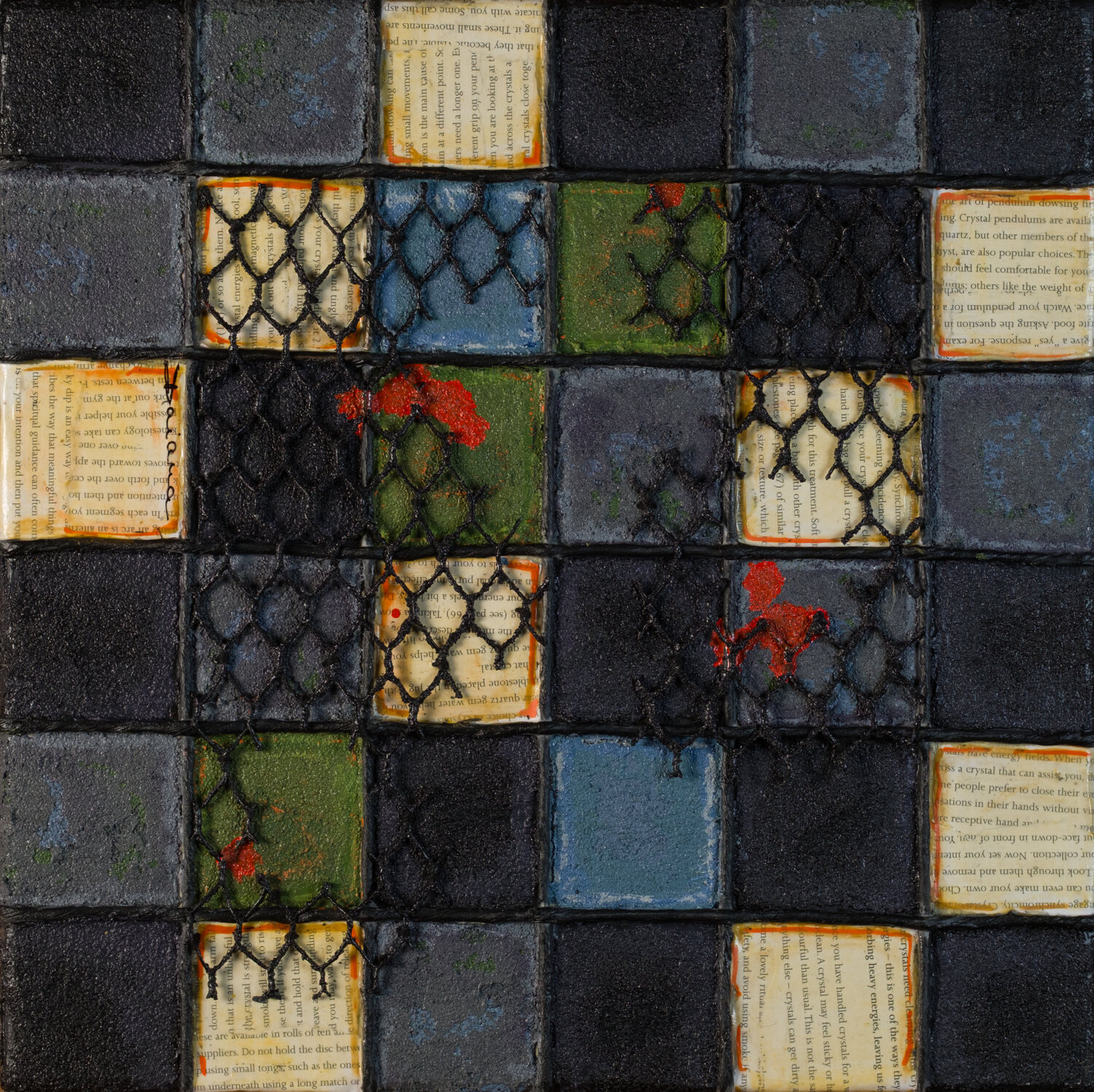 Protected Syntax - Grid Daiana Bruj Original painting for sale