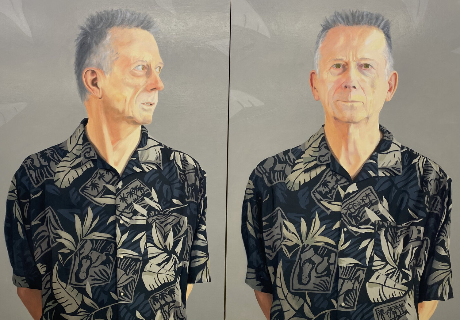 Tom and his Shirt Gaye Korbet Originalgemälde zu verkaufen