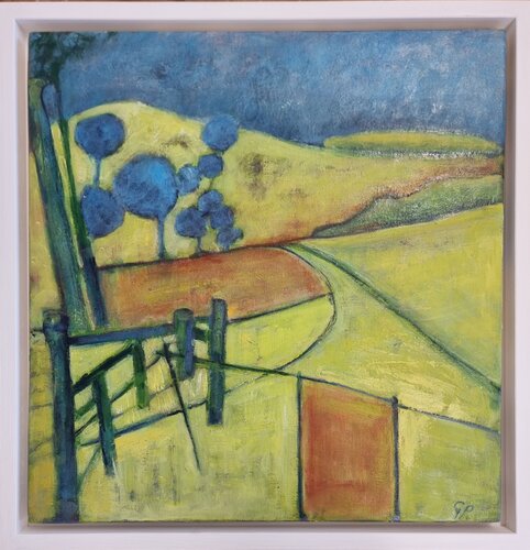 Yellow Fields 2 van Grace Pattinson, Schilderij te koop op Singulart