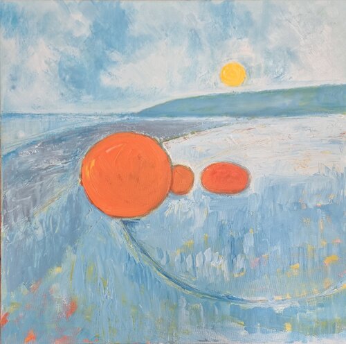 The Three Rocks van Grace Pattinson, Schilderij te koop op Singulart
