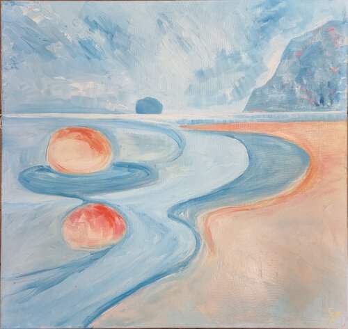 Sea swirls van Grace Pattinson, Schilderij te koop op Singulart