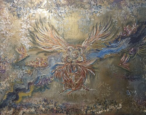 THE WEIGHT BEFORE FLIGHT von Eva Felice, Malerei kaufen auf Singulart