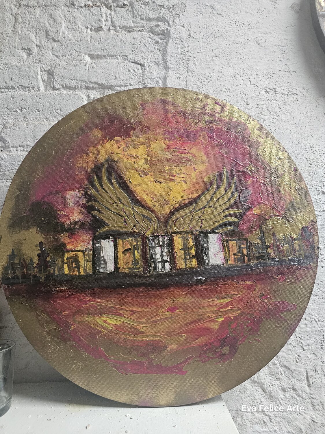 The arquitecture of awakening IV Eva Felice Original painting for sale