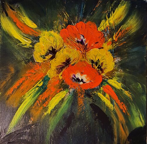 Imaginary Flowers by Gordana Brousek, 油畫 for Sale on Singulart