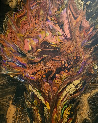 Baum des Lebens – Tiefe Wurzeln by Gordana Brousek, 油畫 for Sale on Singulart